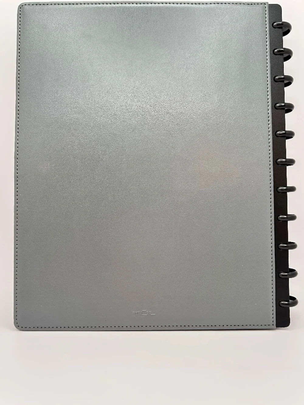Discbound Gray Leather Letter Notebook with 60 Sheets premium stock paper+ Bonus